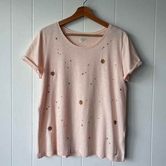 Des Petits Hauts Blush Starry Tee | Size Medium - Picture 2 of 9